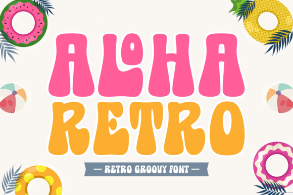 Aloha Retro: A Playful Display Font for Bold Branding