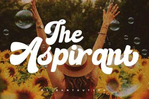 Aspirant: A Retro Script Typeface for Editorial Charm