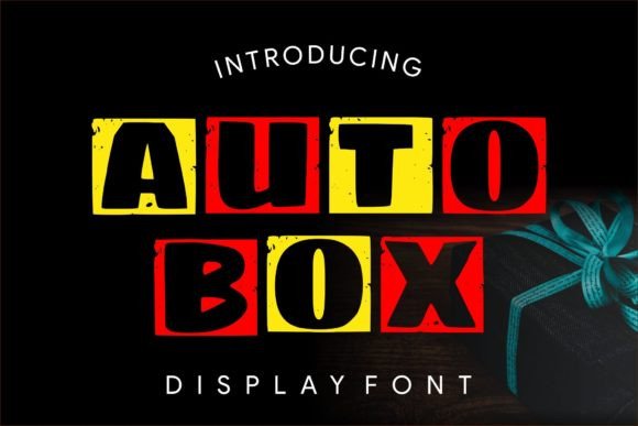 Auto Box Font for Business Branding