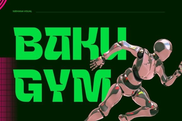 Baku Gym: A Futuristic Display Font for Modern Editorial Design