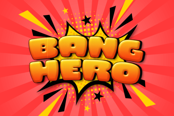 Bang Hero: A Playful Display Font for Editorial Design