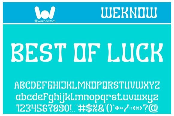 Best of Luck: A Fancy Display Font for Branding