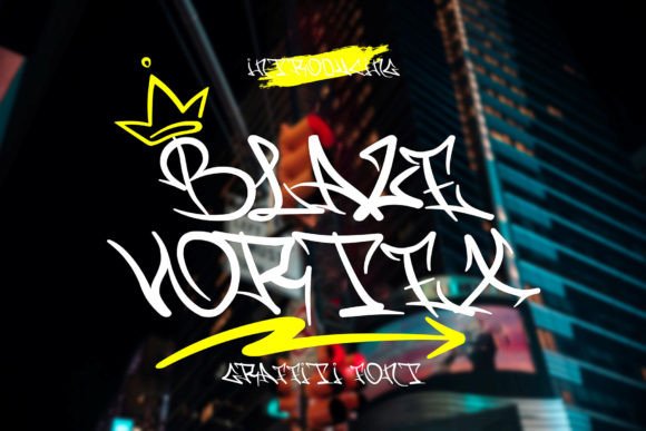 Blaze Vortex: The Edgy Display Font for Urban Campaigns