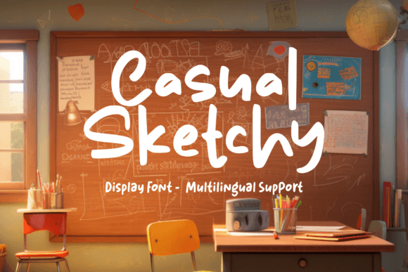 Casual Sketchy Font for Web Design