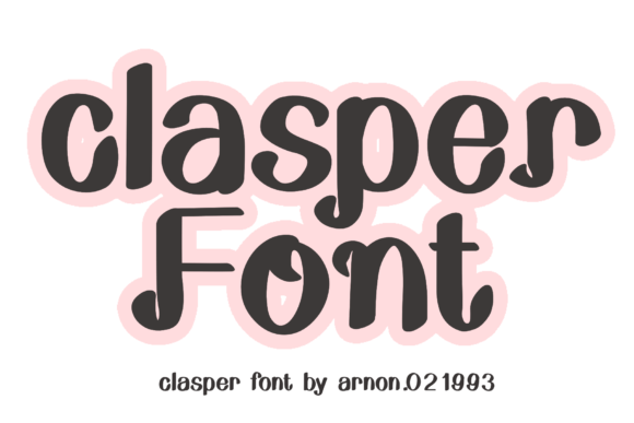Clasper: A Childish Display Font for Friendly Campaigns