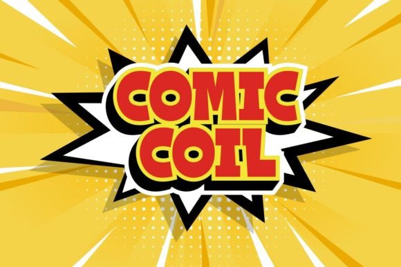 Comic Coil: A Bold Display Font for Editorial Impact