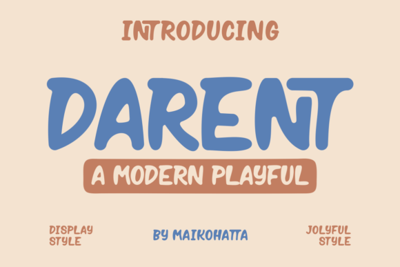 Darent: A Modern Display Font for Editorial Design