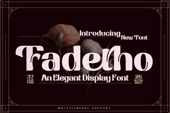 Fadetho Font: Elegant Display for Designers