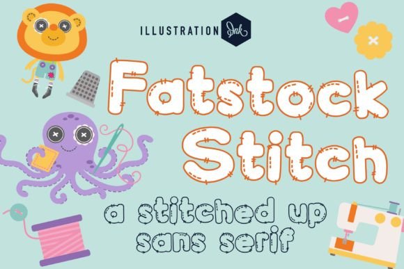 Fatstock Stitch Font Review