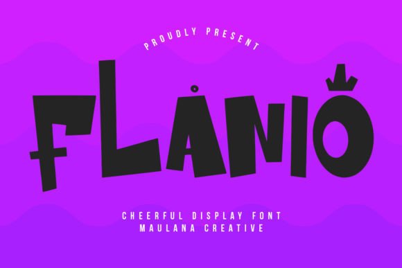 Flanio: A Cheerful Display Font for Modern Editorial Design