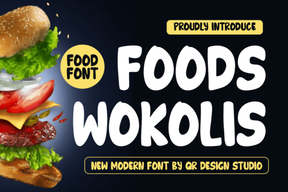 Foods Wokolis: A Bold Display Font for Branding