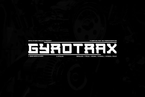 Grvs Gyrotrax Modern Display: The Ultimate Font for Cyber Branding