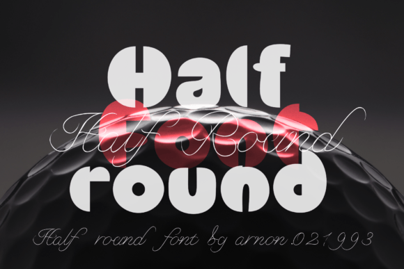 Half Round Font for Bold Design