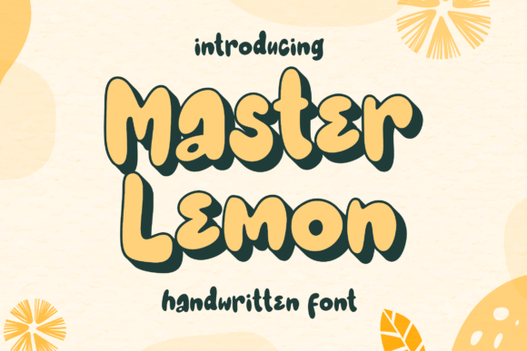 Master Lemon: The Playful Display Font for Viral Content