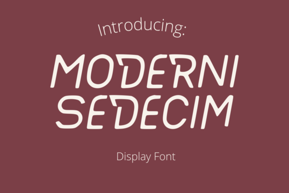 Moderni Sedecim: A Futuristic Display Font for Tech Brands