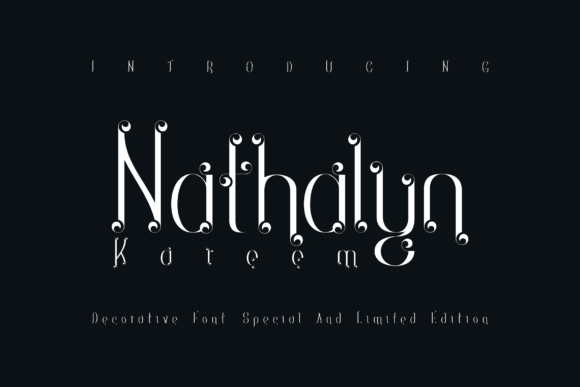 Nathalyn Kareem: A Luxurious Display Font for Makers