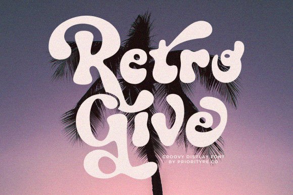 Retro Give: A Bold Display Font for Campaign Impact
