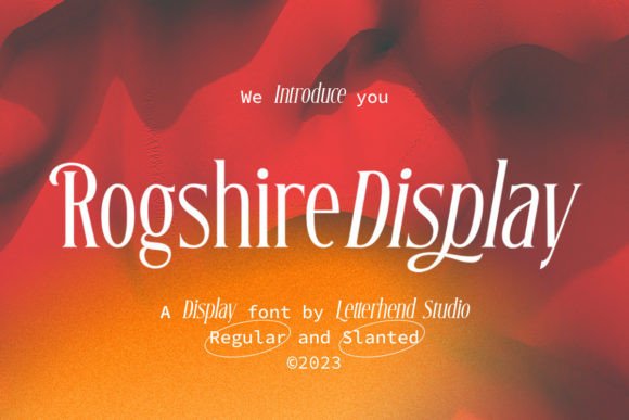 Roghsire: A Stylish Display Font