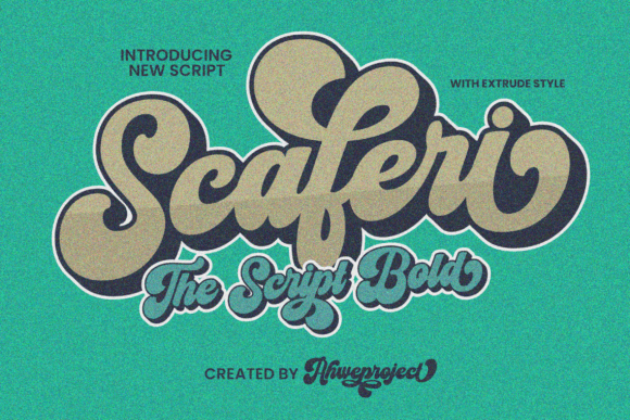 Scaferi: Retro Script Font for Designers
