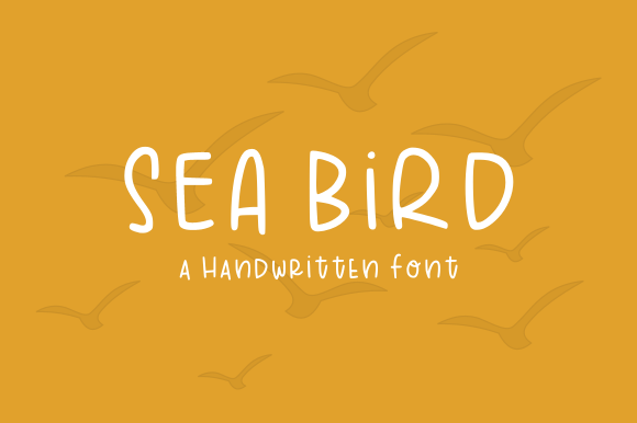 Sea Bird: The Handwritten Display Font for Crafters
