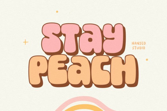 Stay Peach: A Bold Retro Serif for Modern Branding