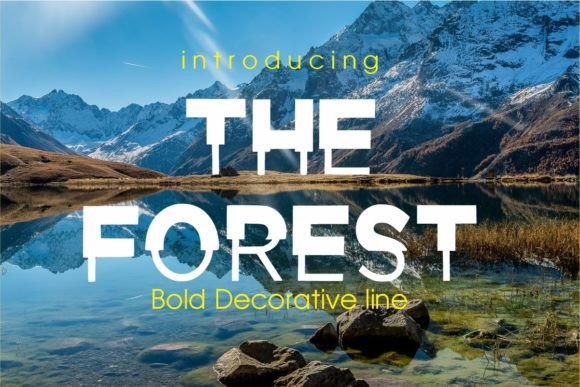 The Forest Font for Creative Projects